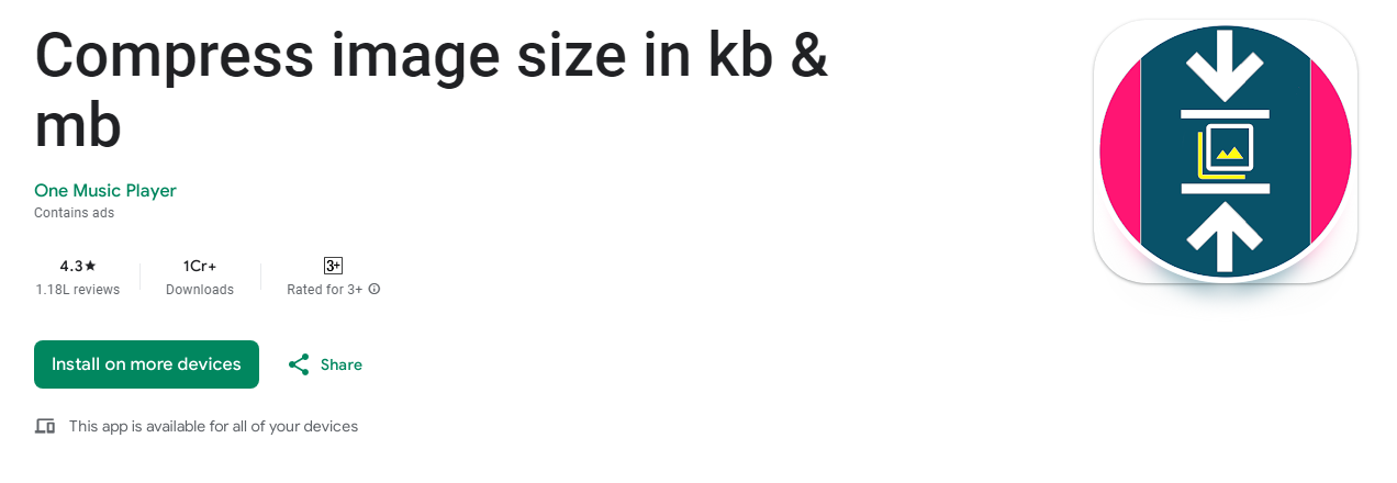 compress image size in kb app